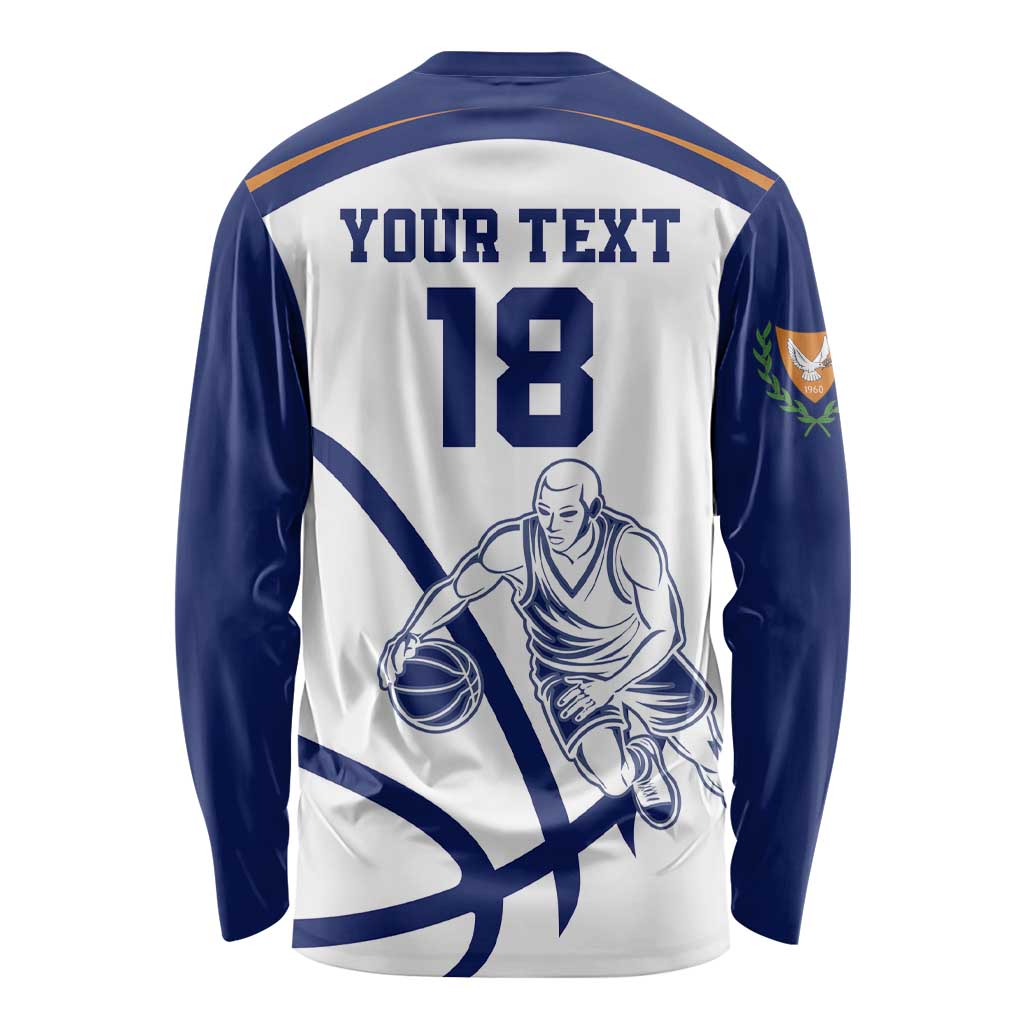 Cyprus Basketball Custom Long Sleeve Shirt Go Champion - Wonder Print Shop