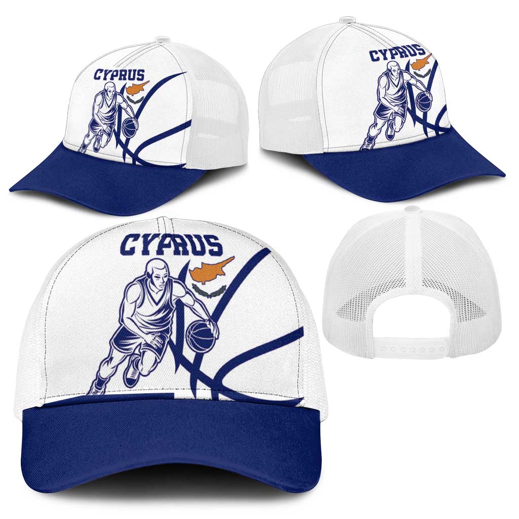Cyprus Basketball Mesh Trucker Cap Go Champion - Wonder Print Shop