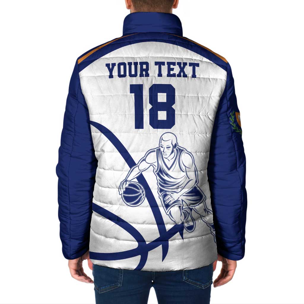 Cyprus Basketball Custom Padded Jacket Go Champion - Wonder Print Shop