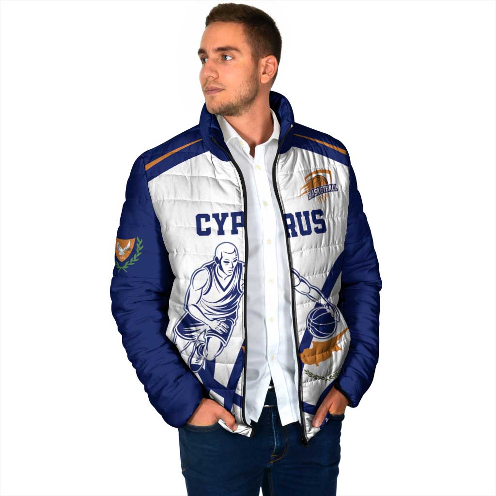 Cyprus Basketball Custom Padded Jacket Go Champion - Wonder Print Shop