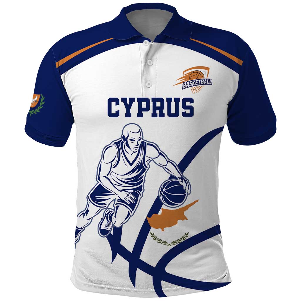 Cyprus Basketball Custom Polo Shirt Go Champion - Wonder Print Shop