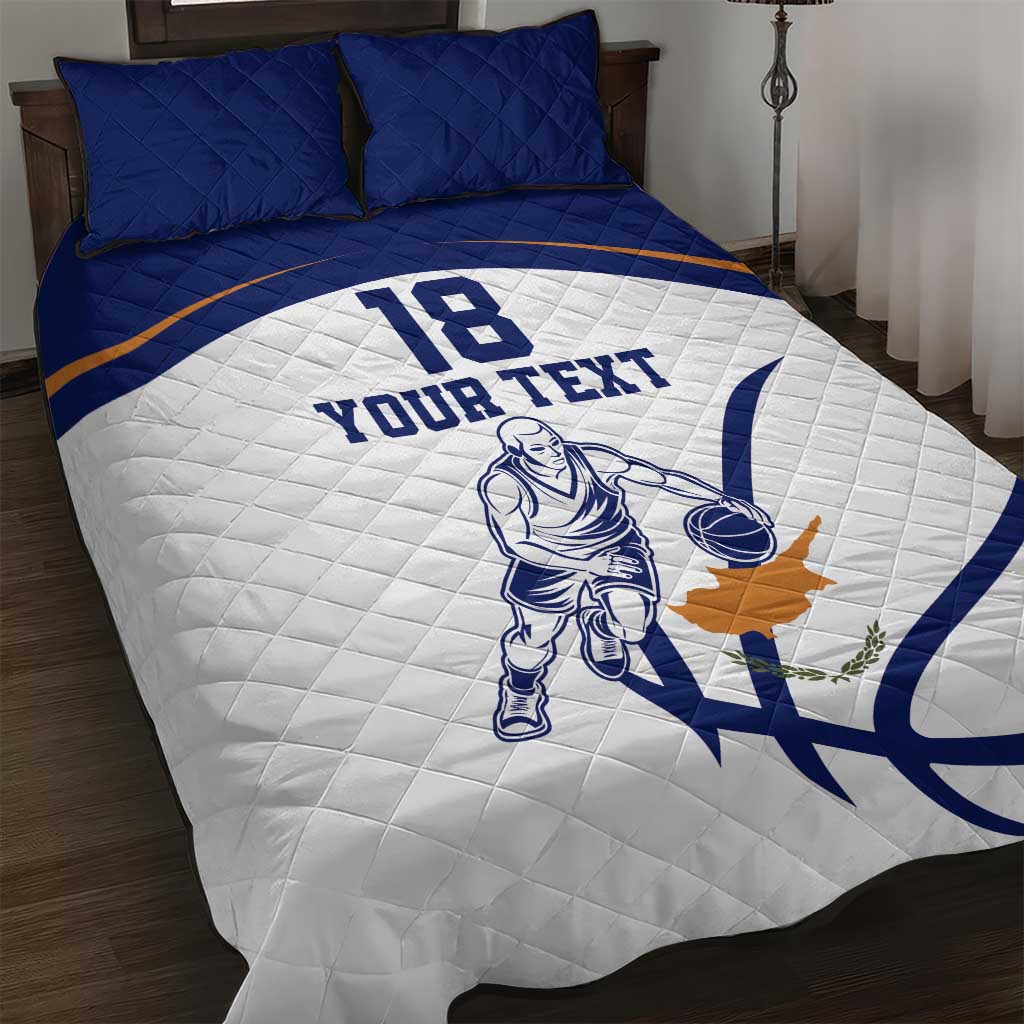 Cyprus Basketball Custom Quilt Bed Set Go Champion - Wonder Print Shop