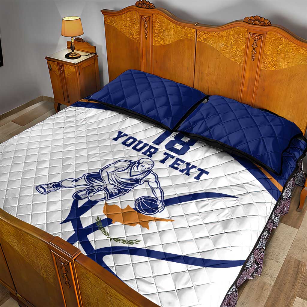 Cyprus Basketball Custom Quilt Bed Set Go Champion - Wonder Print Shop
