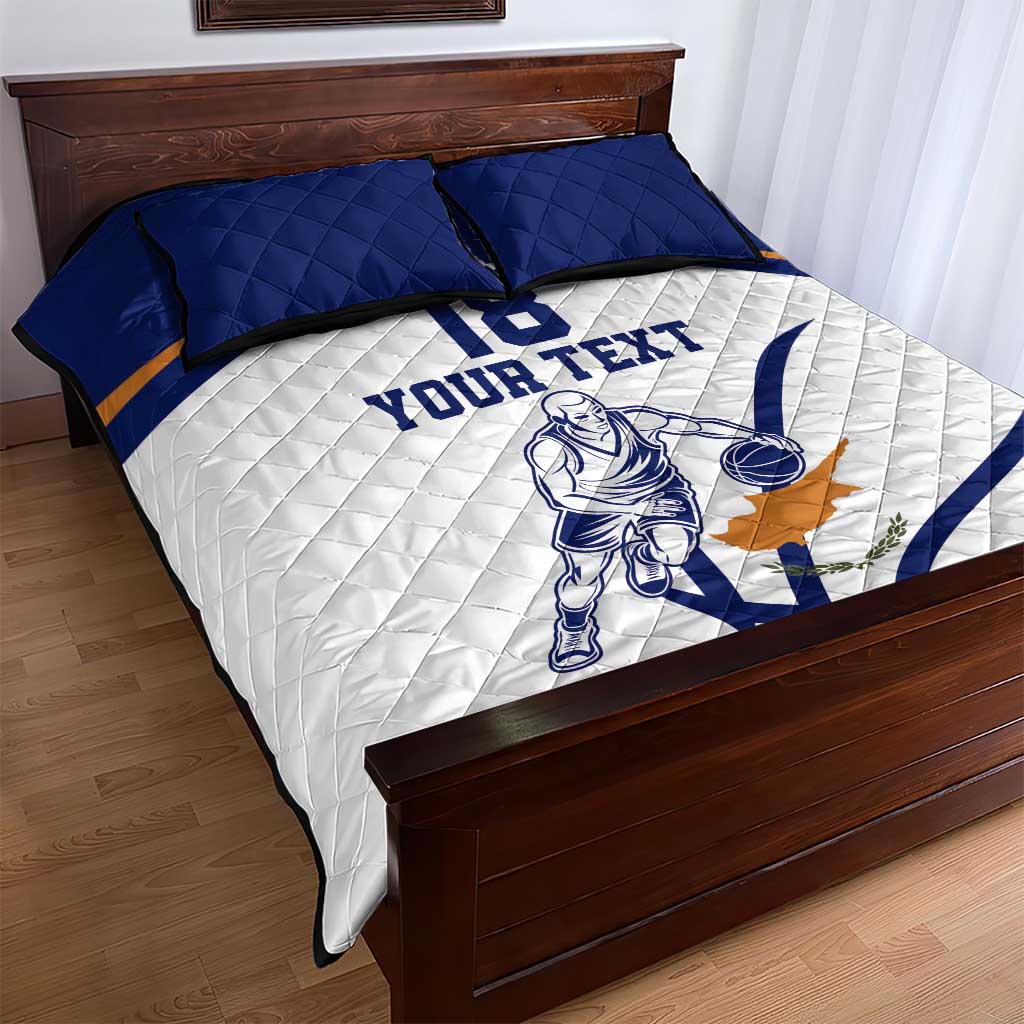 Cyprus Basketball Custom Quilt Bed Set Go Champion - Wonder Print Shop