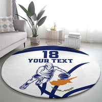Cyprus Basketball Custom Round Carpet Go Champion - Wonder Print Shop