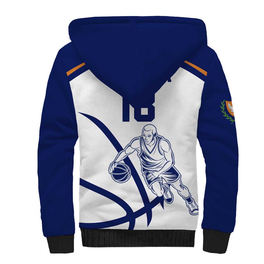 Cyprus Basketball Custom Sherpa Hoodie Go Champion - Wonder Print Shop