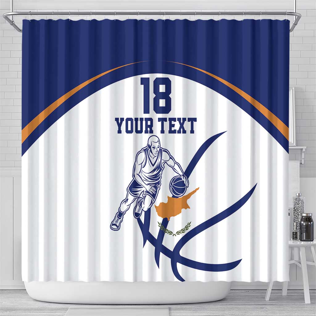 Cyprus Basketball Custom Shower Curtain Go Champion - Wonder Print Shop