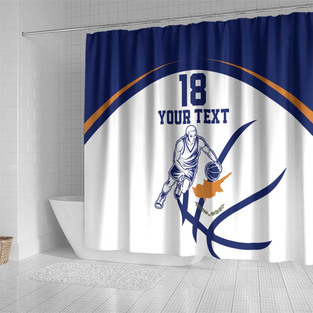 Cyprus Basketball Custom Shower Curtain Go Champion - Wonder Print Shop