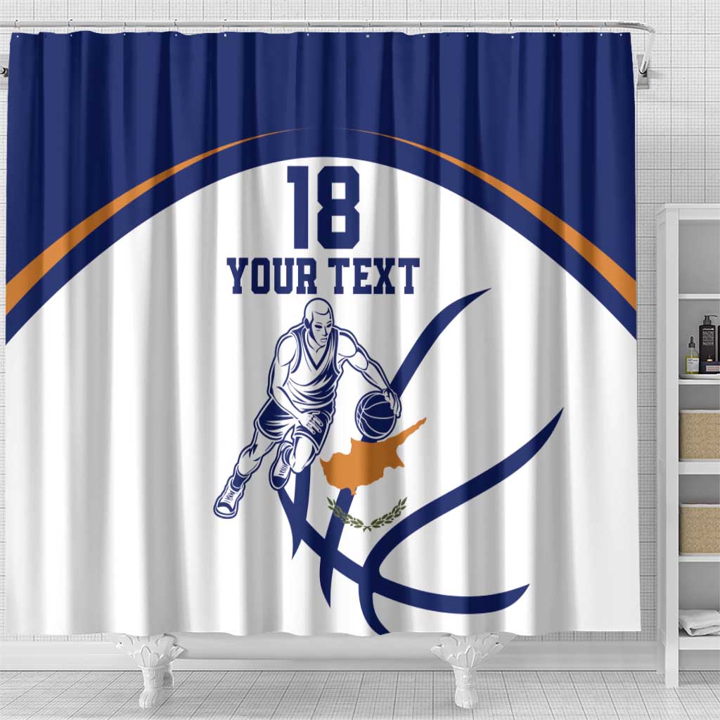 Cyprus Basketball Custom Shower Curtain Go Champion - Wonder Print Shop