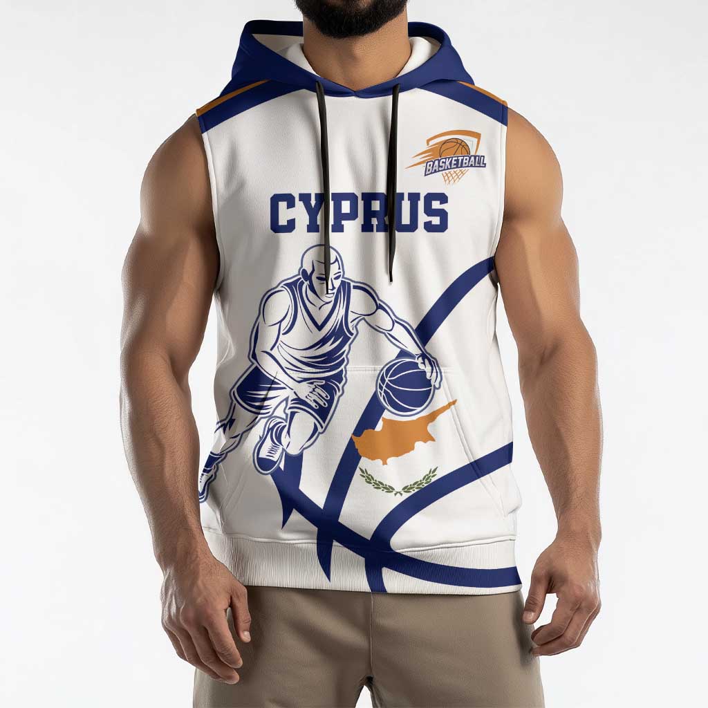 Cyprus Basketball Custom Sleeveless Hoodie Go Champion - Wonder Print Shop