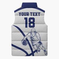 Cyprus Basketball Custom Sleeveless Puffer Jacket Go Champion - Wonder Print Shop