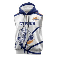 Cyprus Basketball Custom Sleeveless Zip Hoodie Go Champion - Wonder Print Shop