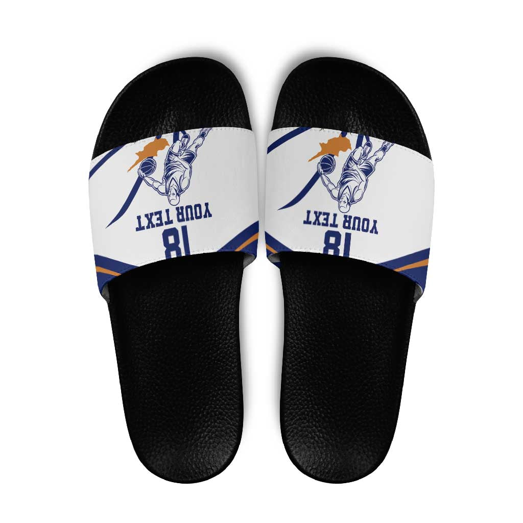 Cyprus Basketball Custom Slide Sandals Go Champion - Wonder Print Shop