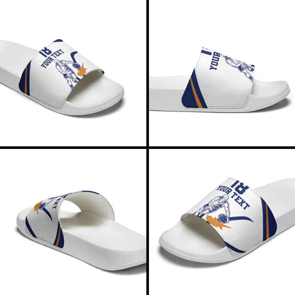 Cyprus Basketball Custom Slide Sandals Go Champion - Wonder Print Shop