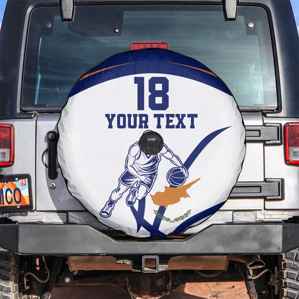 Cyprus Basketball Custom Spare Tire Cover Go Champion - Wonder Print Shop