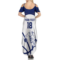 Cyprus Basketball Custom Summer Maxi Dress Go Champion - Wonder Print Shop