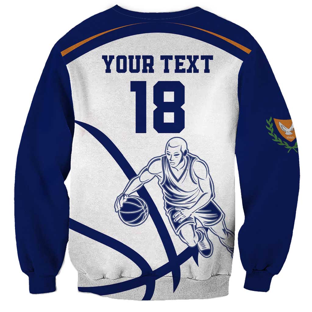 Cyprus Basketball Custom Sweatshirt Go Champion - Wonder Print Shop