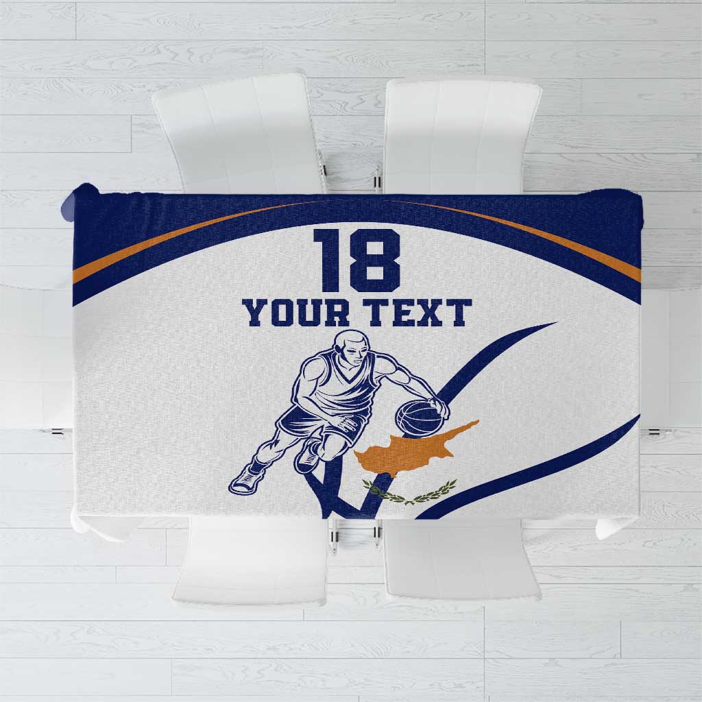 Cyprus Basketball Custom Tablecloth Go Champion - Wonder Print Shop
