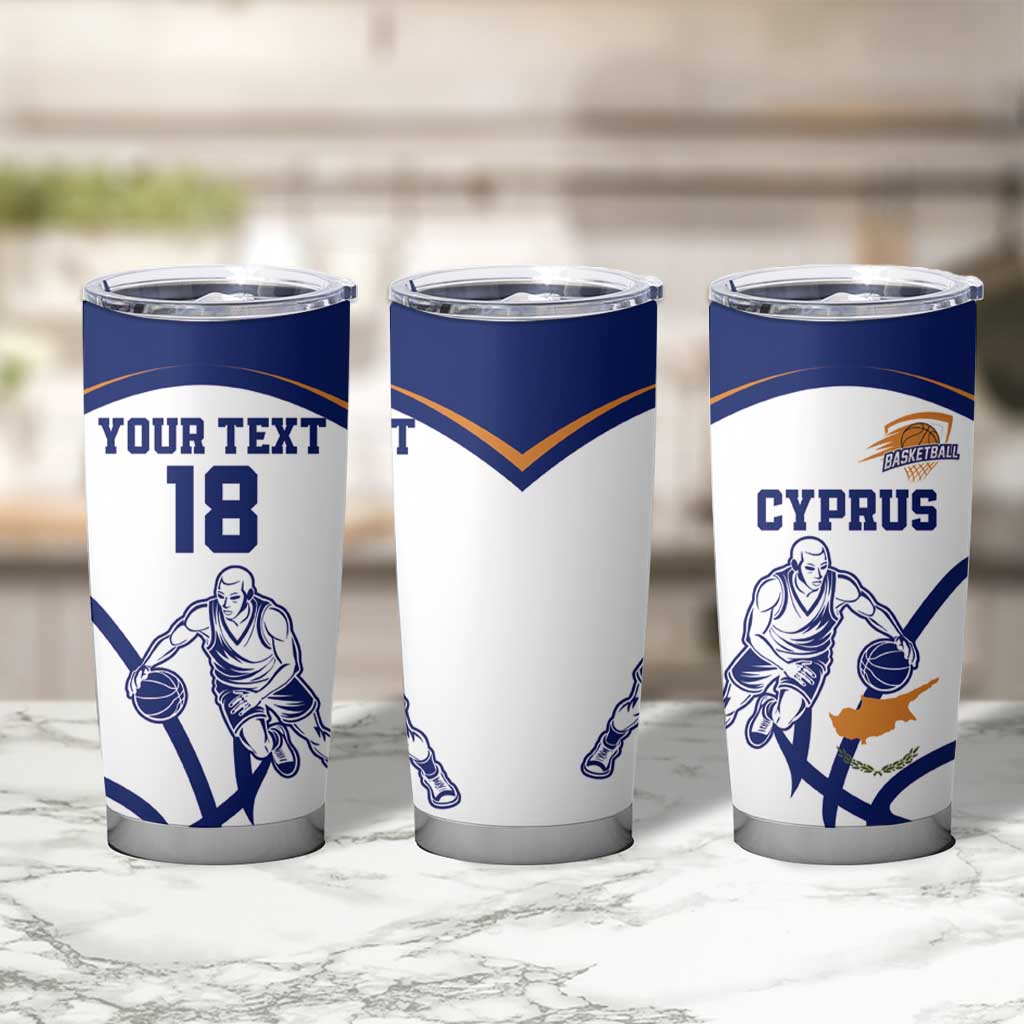 Cyprus Basketball Custom Tumbler Cup Go Champion - Wonder Print Shop