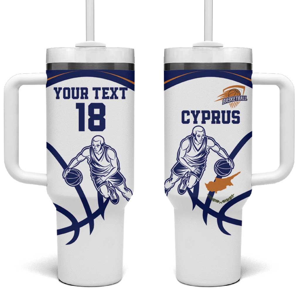 Cyprus Basketball Custom Tumbler With Handle Go Champion - Wonder Print Shop