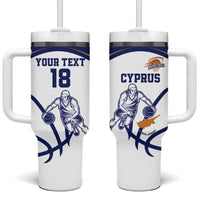 Cyprus Basketball Custom Tumbler With Handle Go Champion - Wonder Print Shop