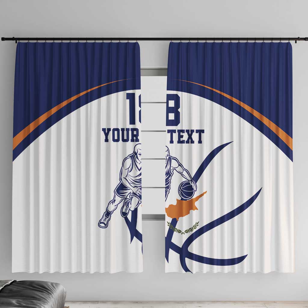 Cyprus Basketball Custom Window Curtain Go Champion - Wonder Print Shop