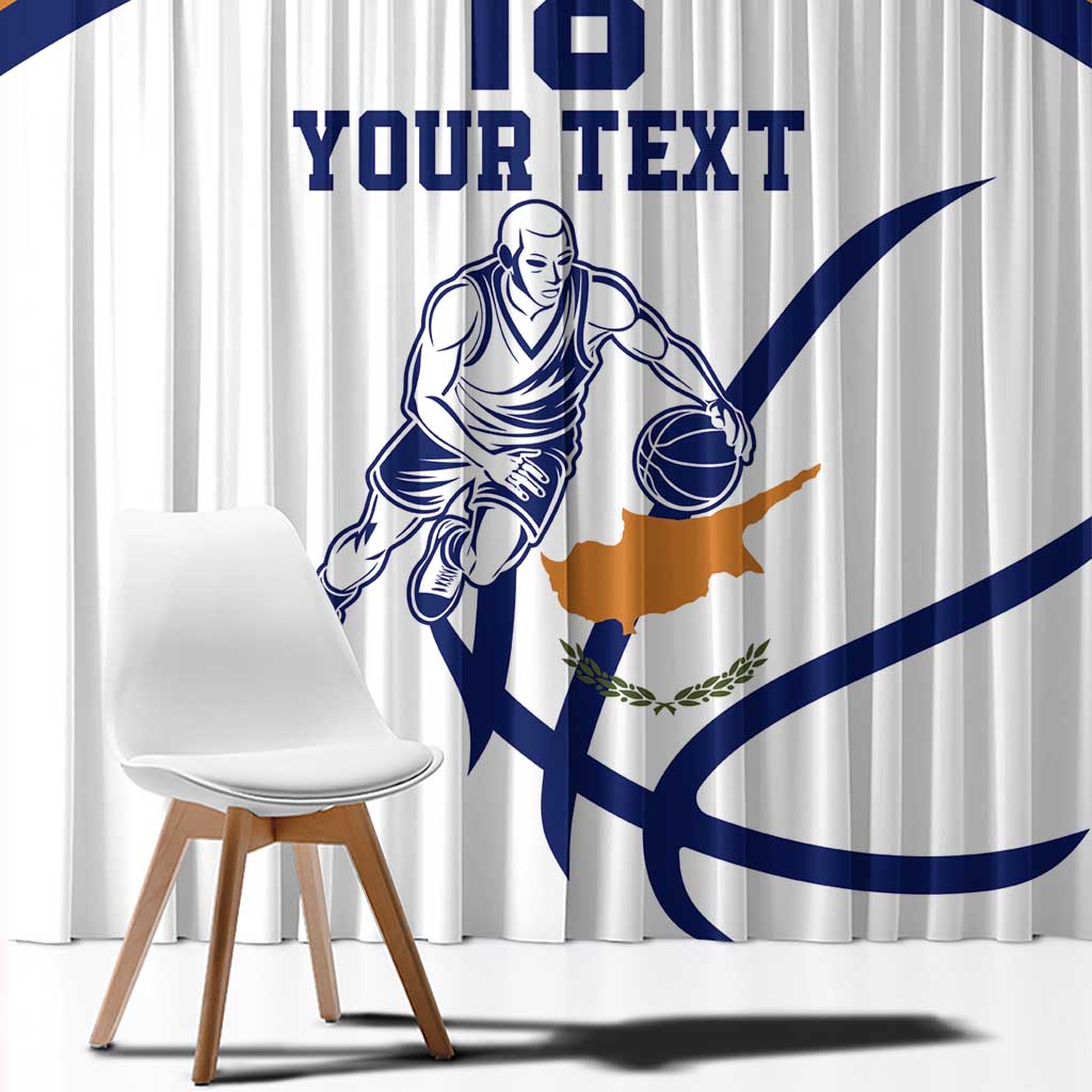 Cyprus Basketball Custom Window Curtain Go Champion - Wonder Print Shop