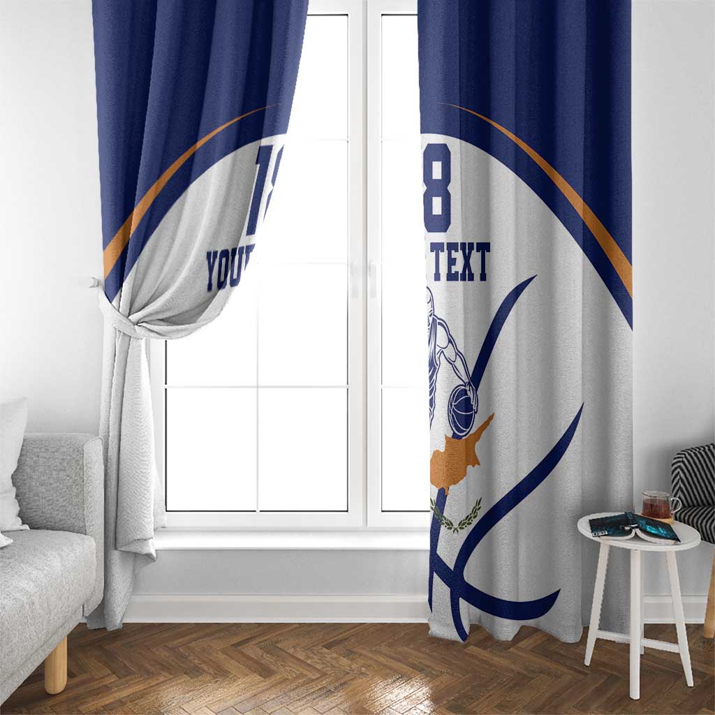 Cyprus Basketball Custom Window Curtain Go Champion - Wonder Print Shop