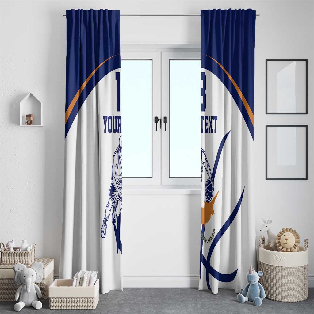 Cyprus Basketball Custom Window Curtain Go Champion - Wonder Print Shop