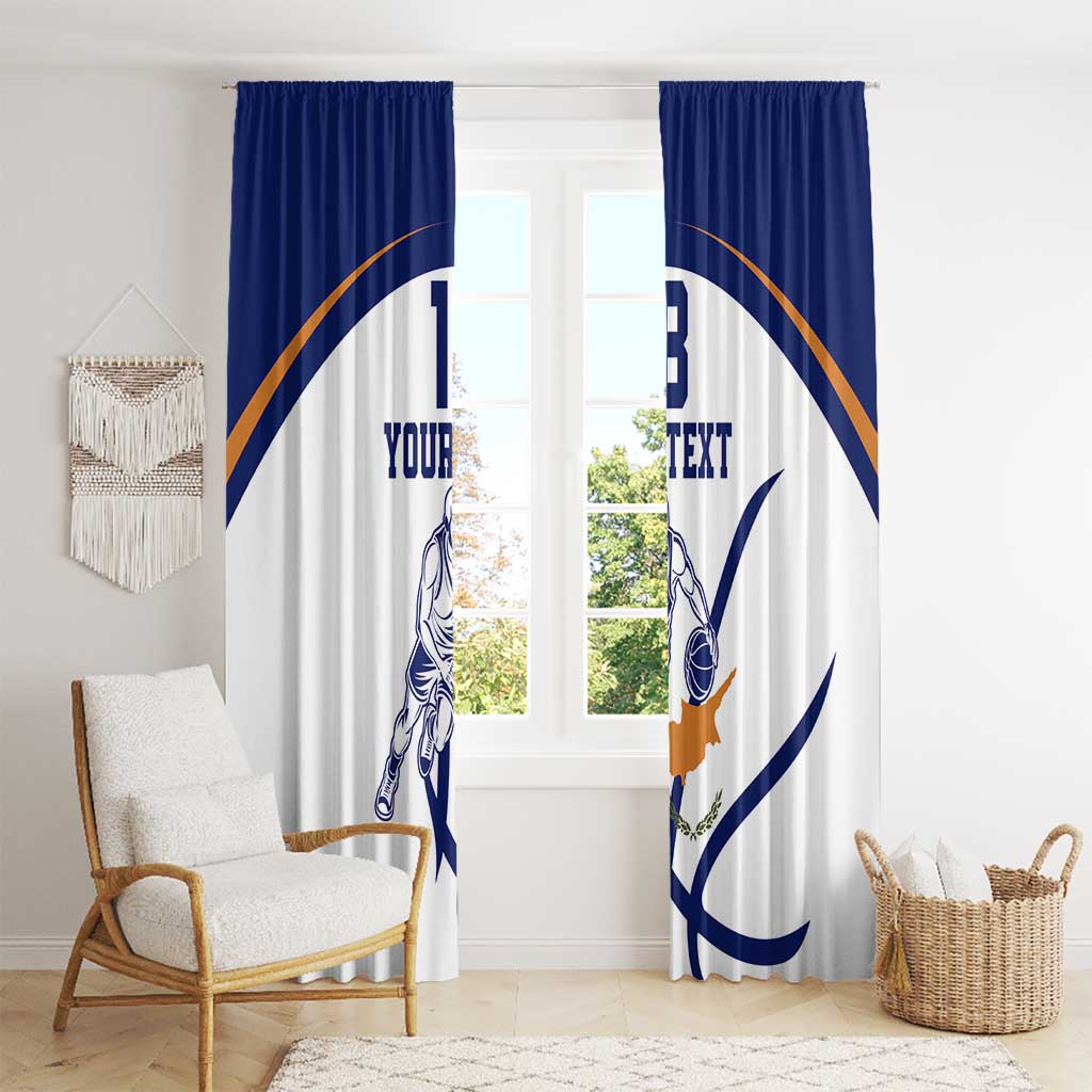 Cyprus Basketball Custom Window Curtain Go Champion - Wonder Print Shop