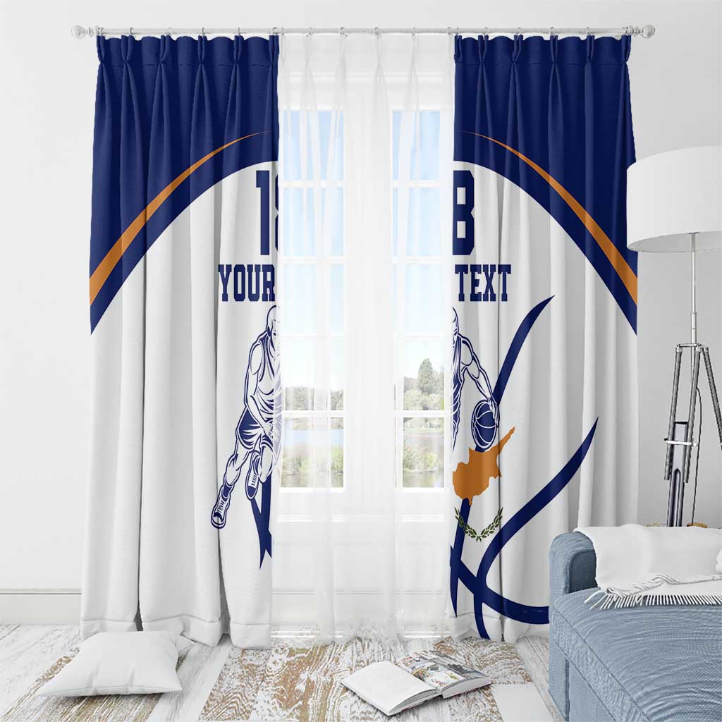 Cyprus Basketball Custom Window Curtain Go Champion - Wonder Print Shop