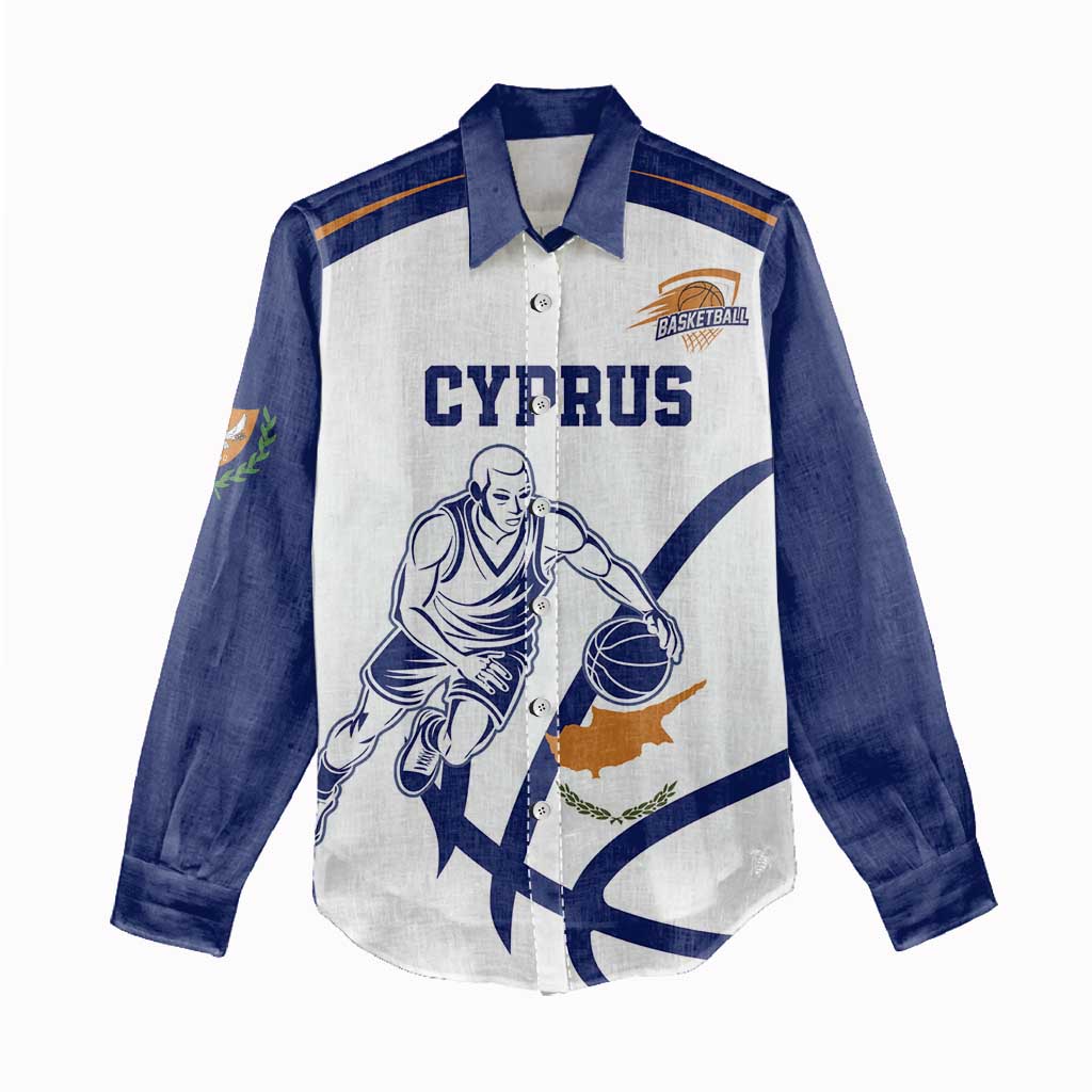 Cyprus Basketball Custom Women Casual Shirt Go Champion - Wonder Print Shop