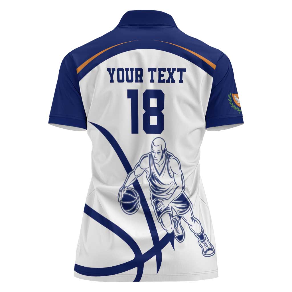 Cyprus Basketball Custom Women Polo Shirt Go Champion - Wonder Print Shop