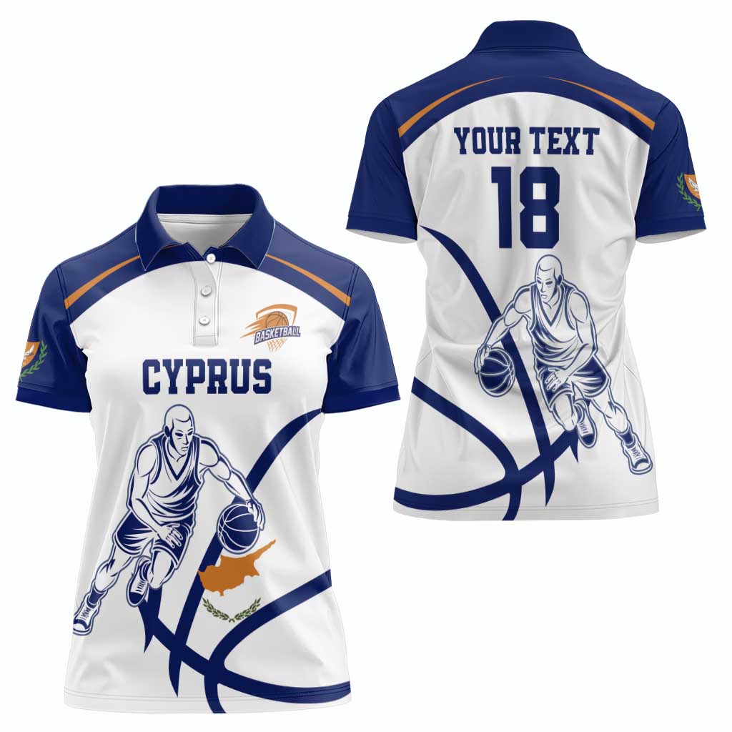Cyprus Basketball Custom Women Polo Shirt Go Champion - Wonder Print Shop