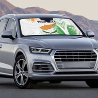 Custom Cyprus Auto Sun Shade Sporty Style - Wonder Print Shop