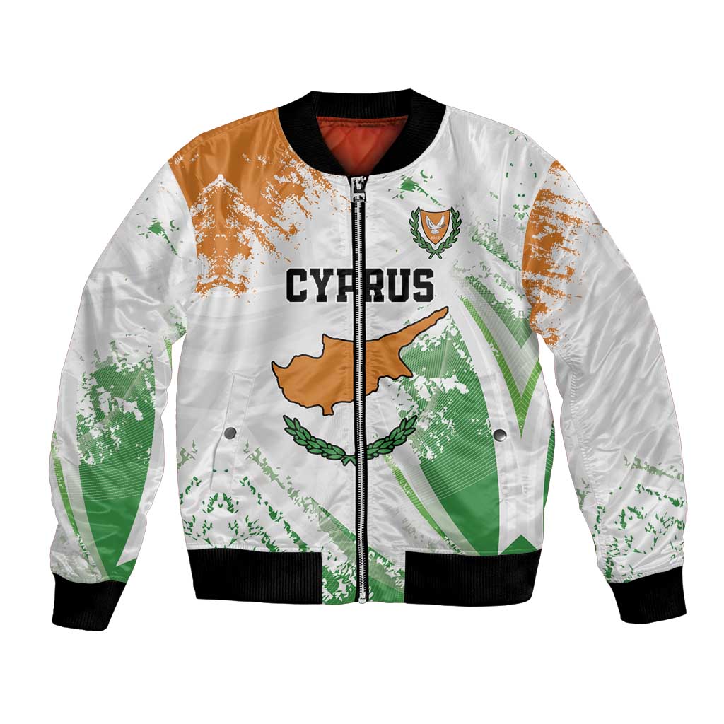 Custom Cyprus Bomber Jacket Sporty Style - Wonder Print Shop