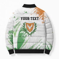 Custom Cyprus Bomber Puffer Jacket Sporty Style - Wonder Print Shop