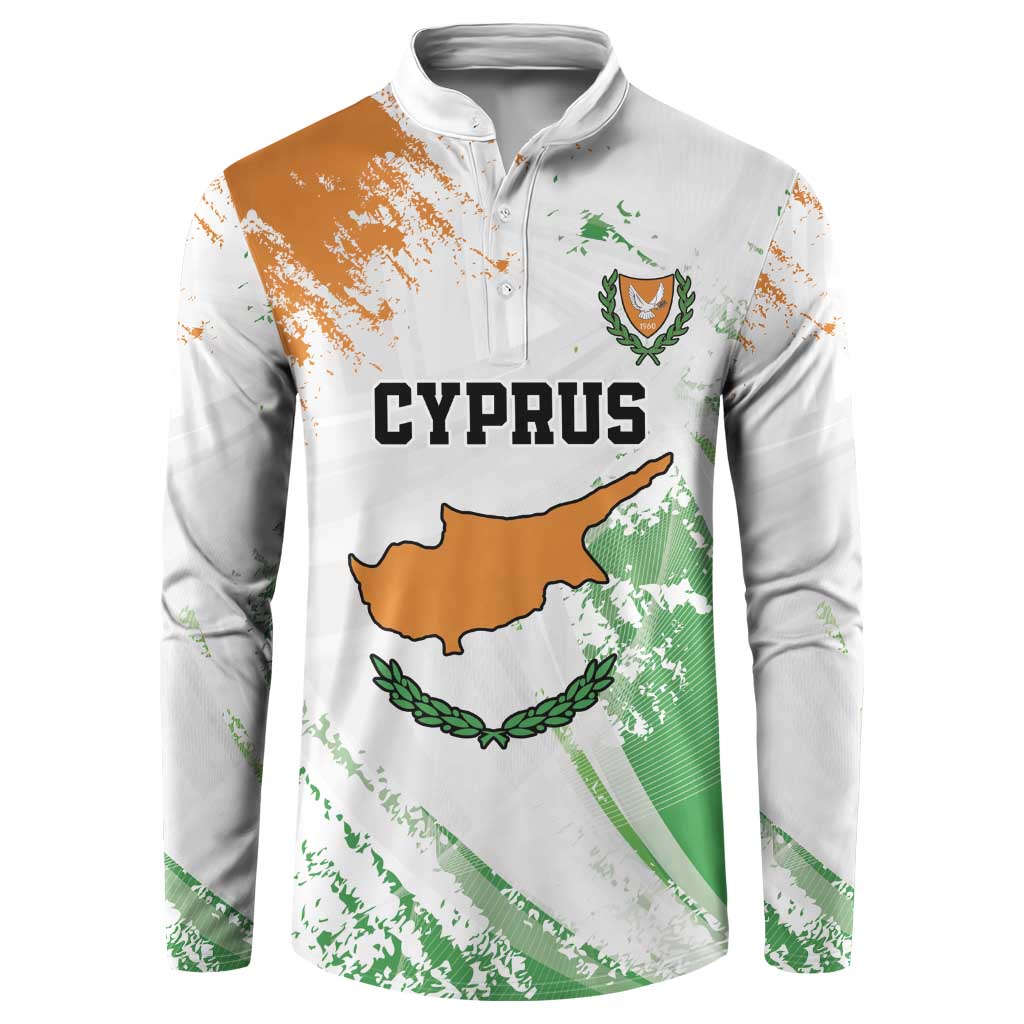 Custom Cyprus Button Sweatshirt Sporty Style - Wonder Print Shop