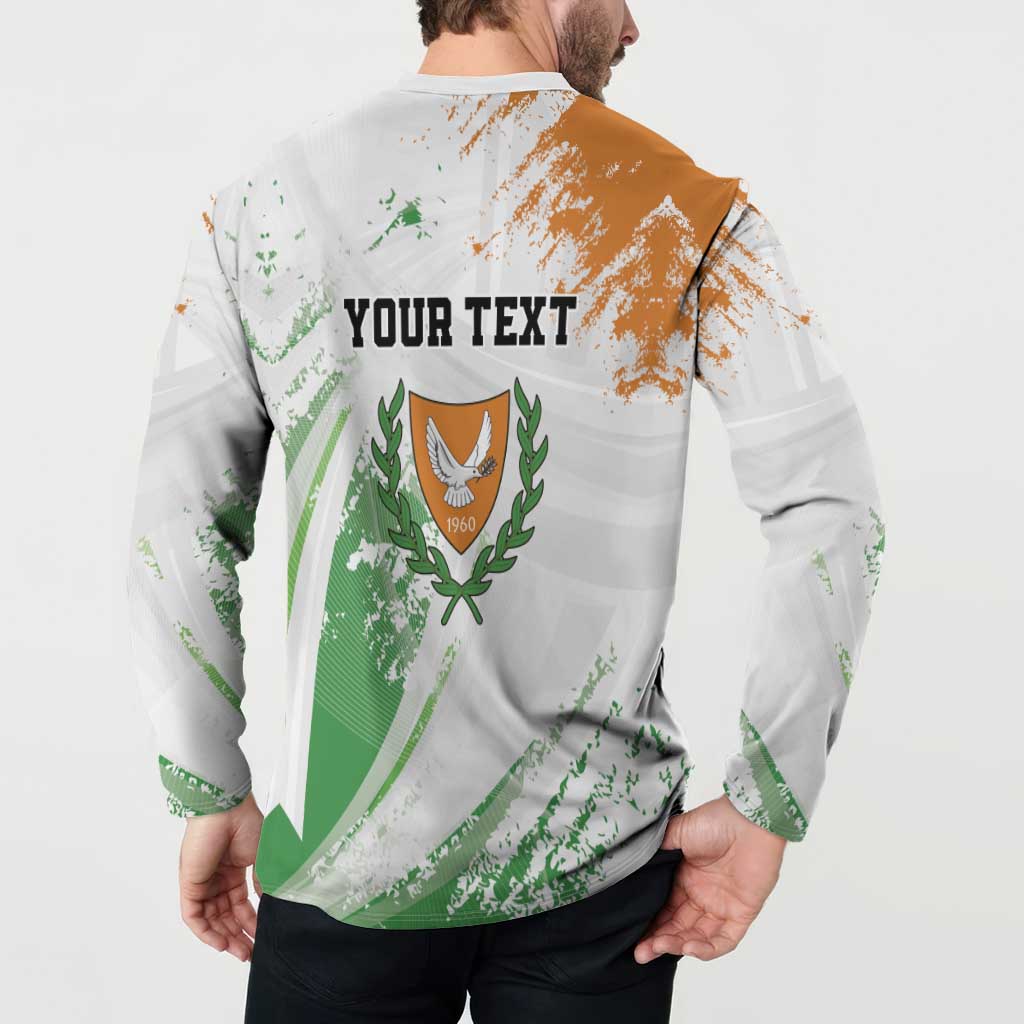 Custom Cyprus Button Sweatshirt Sporty Style - Wonder Print Shop