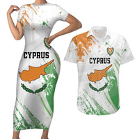 Custom Cyprus Couples Matching Short Sleeve Bodycon Dress and Hawaiian Shirt Sporty Style - Wonder Print Shop