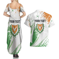 Custom Cyprus Couples Matching Summer Maxi Dress and Hawaiian Shirt Sporty Style - Wonder Print Shop