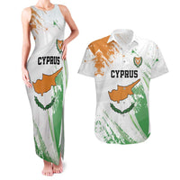 Custom Cyprus Couples Matching Tank Maxi Dress and Hawaiian Shirt Sporty Style - Wonder Print Shop