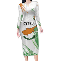 Custom Cyprus Family Matching Long Sleeve Bodycon Dress and Hawaiian Shirt Sporty Style - Wonder Print Shop