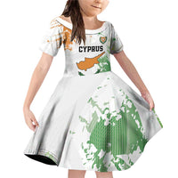 Custom Cyprus Family Matching Off Shoulder Short Dress and Hawaiian Shirt Sporty Style - Wonder Print Shop