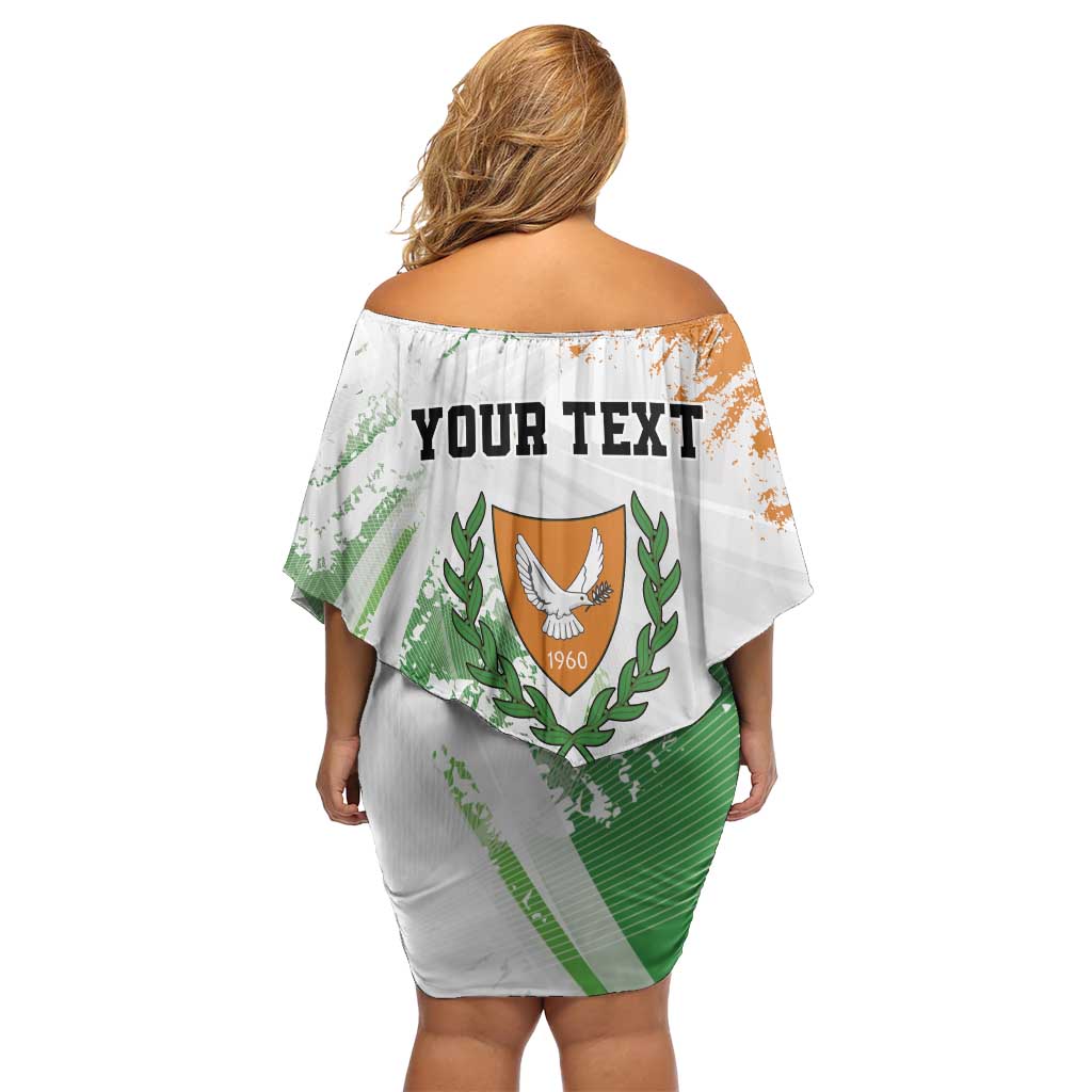 Custom Cyprus Family Matching Off Shoulder Short Dress and Hawaiian Shirt Sporty Style - Wonder Print Shop