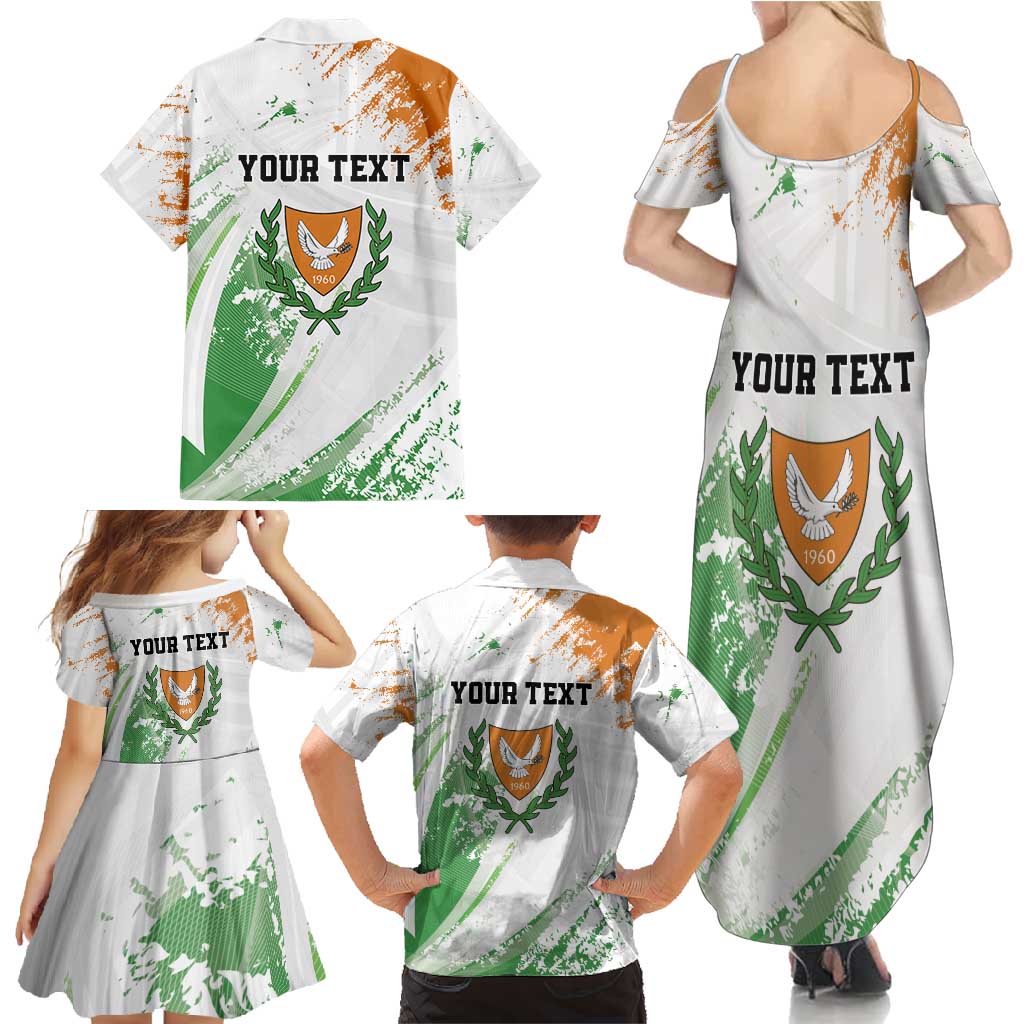 Custom Cyprus Family Matching Summer Maxi Dress and Hawaiian Shirt Sporty Style - Wonder Print Shop