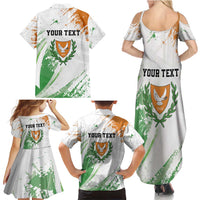 Custom Cyprus Family Matching Summer Maxi Dress and Hawaiian Shirt Sporty Style - Wonder Print Shop