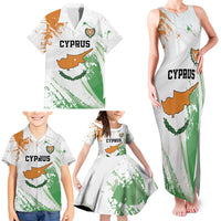 Custom Cyprus Family Matching Tank Maxi Dress and Hawaiian Shirt Sporty Style - Wonder Print Shop
