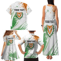 Custom Cyprus Family Matching Tank Maxi Dress and Hawaiian Shirt Sporty Style - Wonder Print Shop