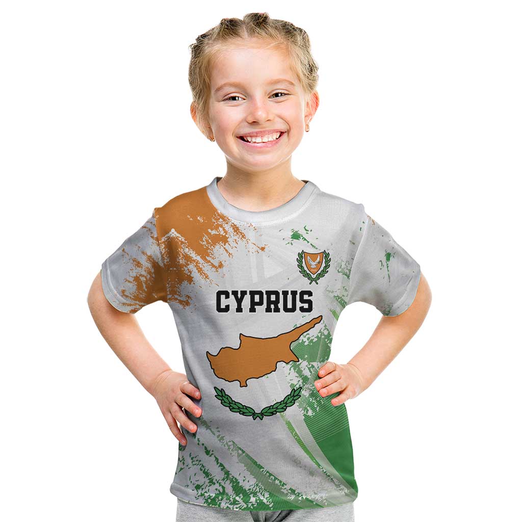 Custom Cyprus Kid T Shirt Sporty Style - Wonder Print Shop